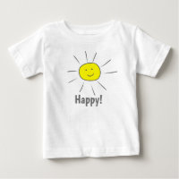 Happy Yellow Sun with Smiley Face