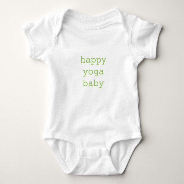 Happy Yoga Baby Organic Bodysuit (Front)