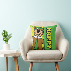Happy Yogi Bear Cushion