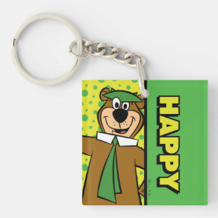 Happy Yogi Bear Key Ring
