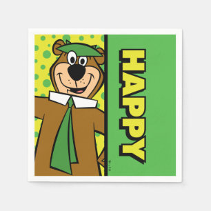 Happy Yogi Bear Napkin