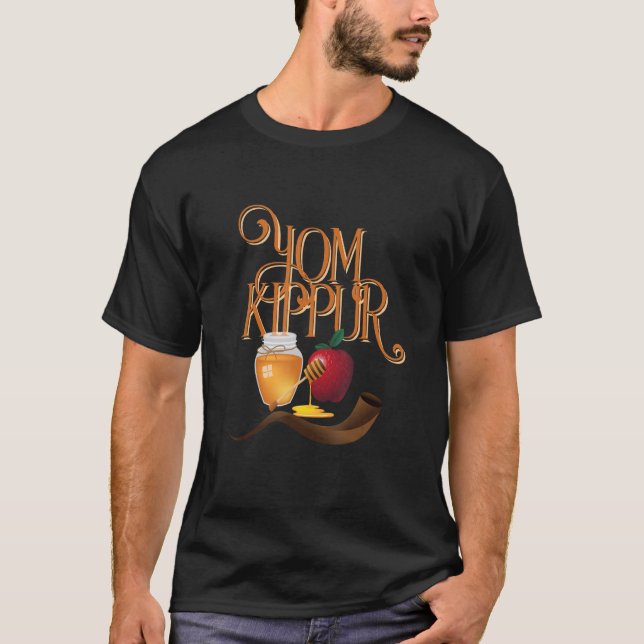 Happy Yom Kippur Jewish Day Of Atonement T-Shirt (Front)