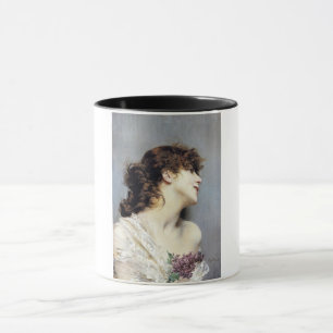 Happy Young Woman (by Giovanni Boldini) Mug