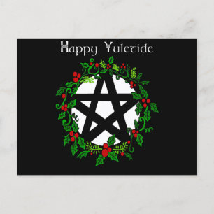 Happy Yuletide  Invitation Postcard