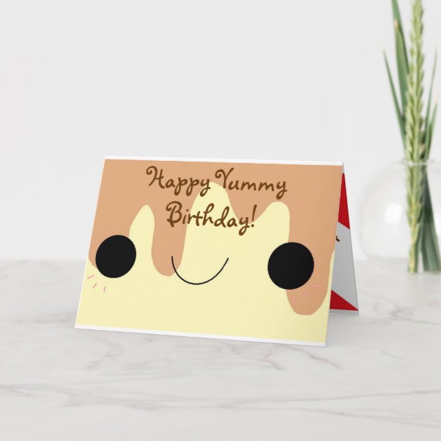 Happy Yummy Birthday! Card (Front)