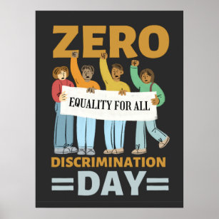 Happy Zero Discrimination Day, Gender Equality  Poster