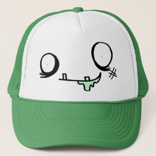 Happy Zombie Face Trucker Hat