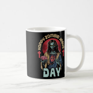 Happy Zombie Jesus Day Skeleton Horror Christ Hall Coffee Mug