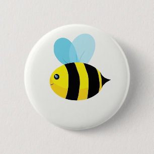 HappyBee Collection 6 Cm Round Badge