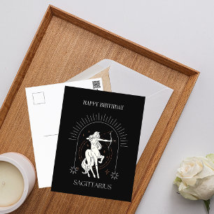 HappyBirthday Mystic Sagittarius Zodiac Postcard