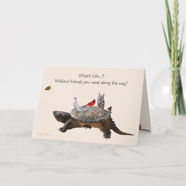 HappyBirthday: What's life without friends. Card (Front)