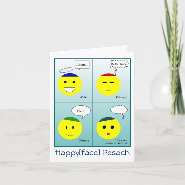Happyface Pesach Card (Front)