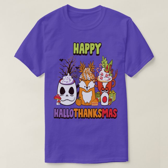 happyhallothanksmas 16 T-Shirt (Design Front)