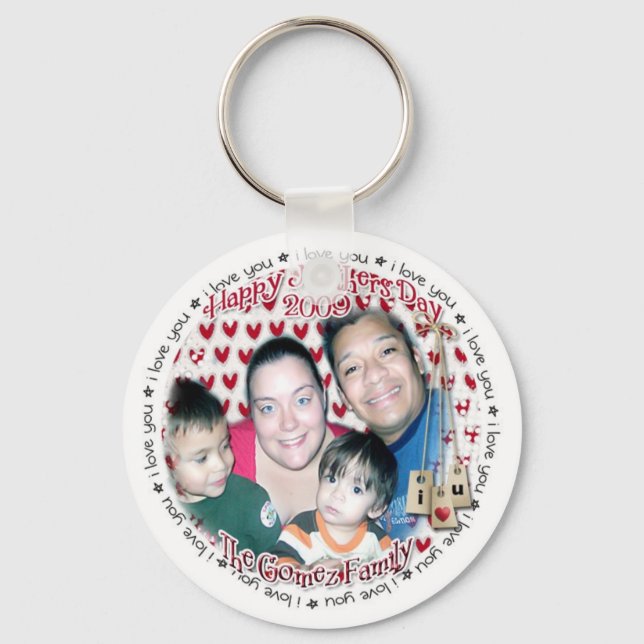 happyMday09 Key Ring (Front)