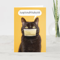 HappyMother's Day Funny Cat in Face Mask Humor