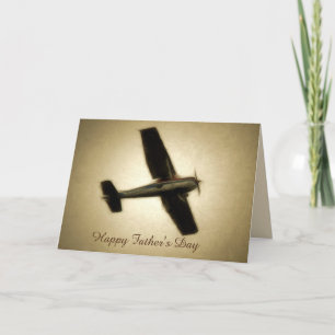 Happy's Day - Vintage Airplane Card