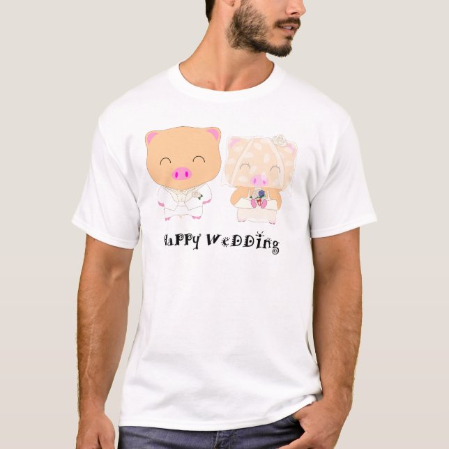 HappyWedding T-Shirt (Front)