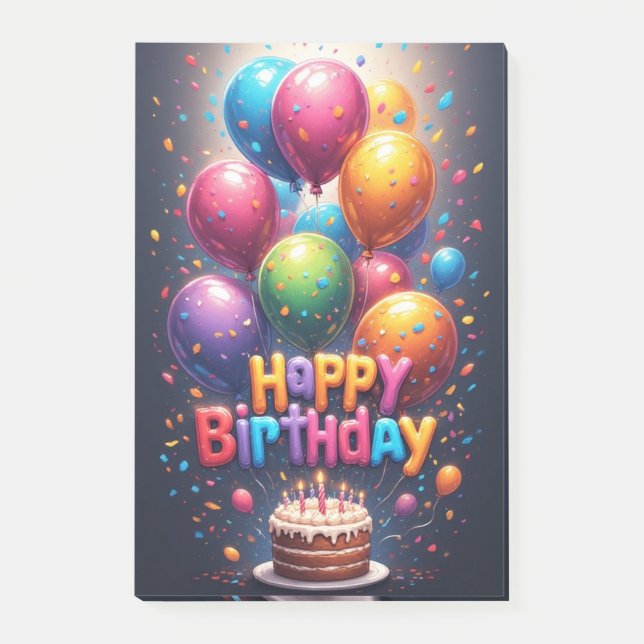 Hapy Birthday Cake Notes (Front)