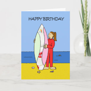 Surfing Birthday Cards | Zazzle.com.au