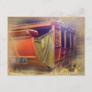 Har-Ber Village stagecoach Postcard