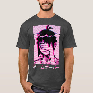 Harajuku Eboy Tokyo Vapour Wave Cute Japan Pink  T-Shirt