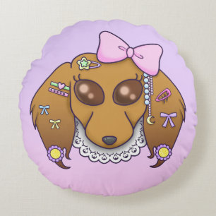 Harajuku Lolita Weenie Round Cushion