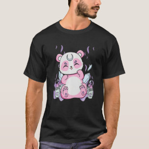 Harajuku Panda And Nu Goth Bear For Cute Horror Fa T-Shirt