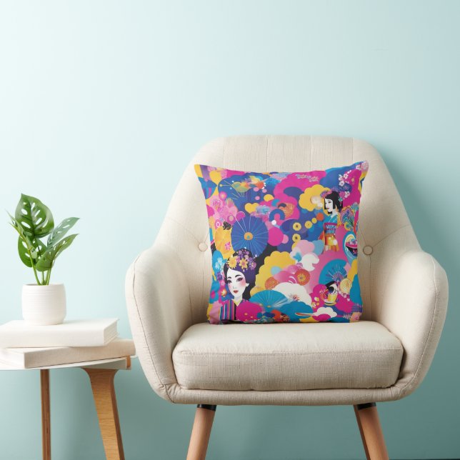 Harajuku pattern cushion (Chair)