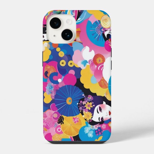 Harajuku pattern iPhone case (Back)