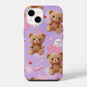 Harajuku Style: Teddy Bears and Ghosts by Natasha iPhone 14 Case