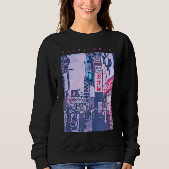 Harajuku Tokyo Japanese Streetwear Aesthetic Trend Sweatshirt (Front)