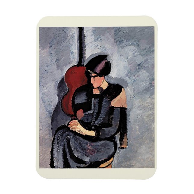 Harald Giersing - Dame foran en guitar  Magnet (Vertical)