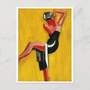 Harald Giersing, Dancer on Yellow Background, 1920 Postcard
