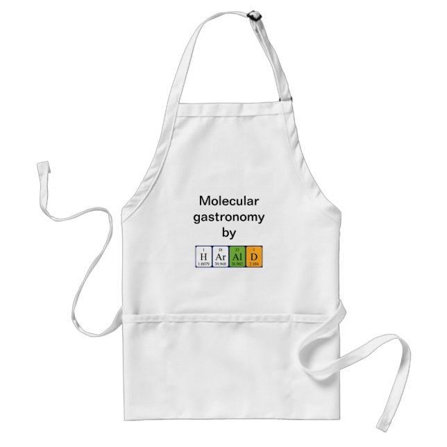 Harald periodic table name apron (Front)