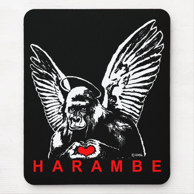 Harambe Mouse Pad (Front)