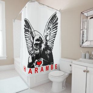 Harambe Shower Curtain