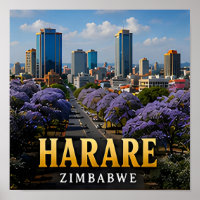 Harare Jacaranda Boulevards and Zimbabwe Spirit
