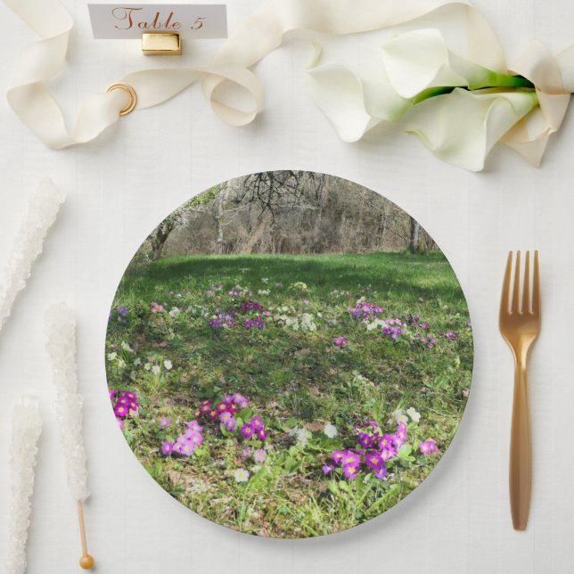 Harbinger of Spring Paper Plate (Wedding)