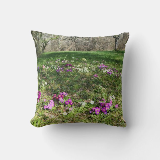 Harbinger of Spring Throw Cushion (Front)
