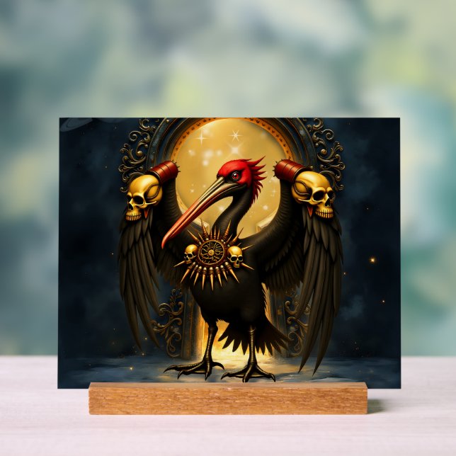 Harbinger of the Golden Gate The Nocturnal Pelican Acrylic Sign (Neutral)