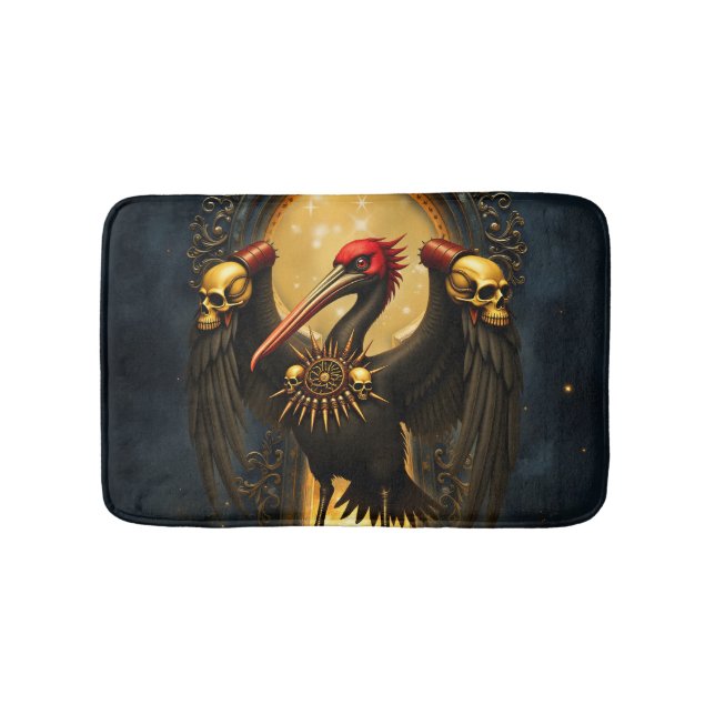 Harbinger of the Golden Gate The Nocturnal Pelican Bath Mat (Front)