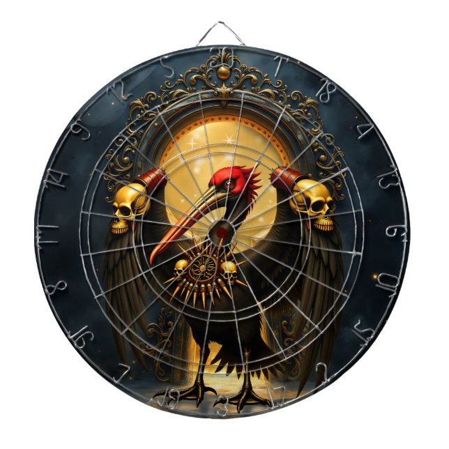 Harbinger of the Golden Gate The Nocturnal Pelican Dartboard (Front)