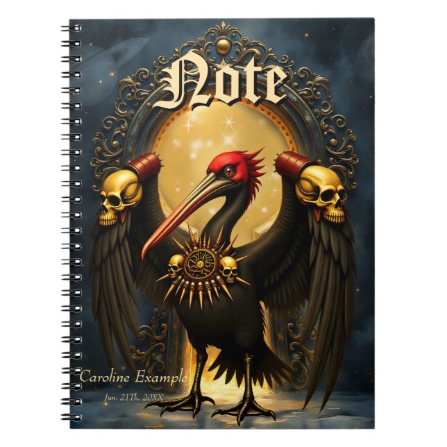 Harbinger of the Golden Gate The Nocturnal Pelican Notebook (Front)