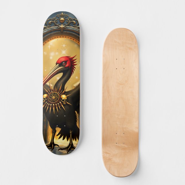 Harbinger of the Golden Gate The Nocturnal Pelican Skateboard (Front)