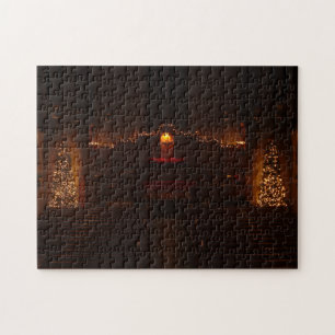 Harbison Chapel at Christmas Grove City College Jigsaw Puzzle