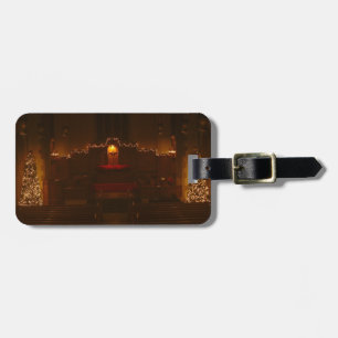 Harbison Chapel at Christmas Grove City College Luggage Tag