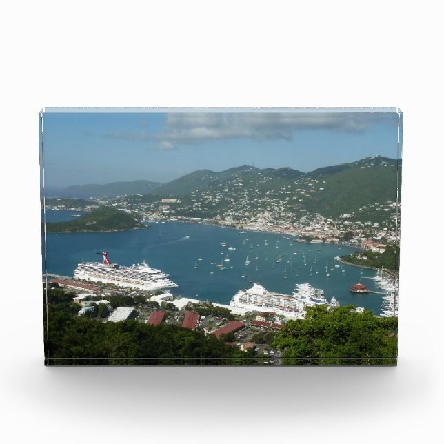 Harbor at St. Thomas US Virgin Islands Photo Block (Front)