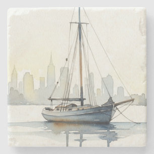 Harbor Dawn Stone Coaster