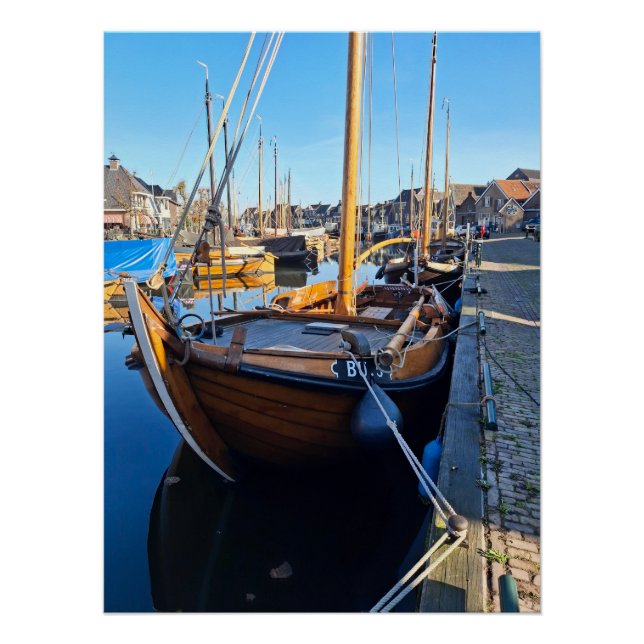 Harbor, Fishing boat, Dutch Poster (Front)