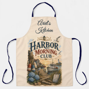 Harbor Morning Club Coastal Lighthouse Apron